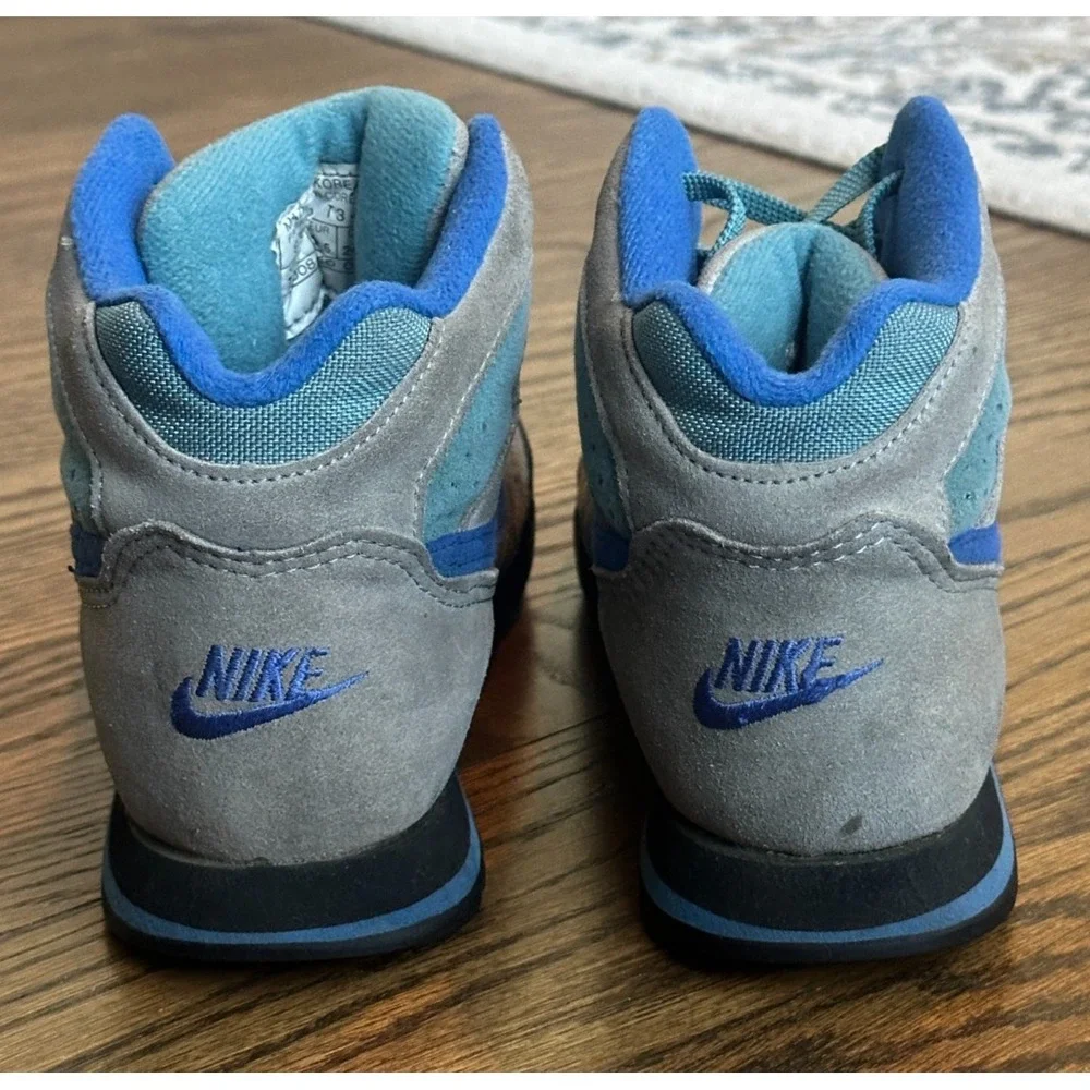 Nike ACG Caldera Vintage Womens Suede Boots Blue Grey Hiking 920305-SE 7.5